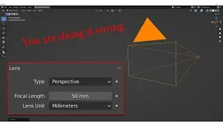 How to adjust camera focal length in Blender | Quick Tip