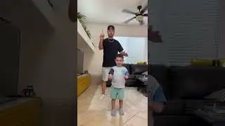 Teaching my son “Popping” 😂