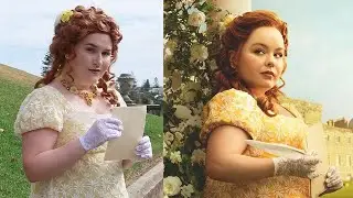 I made Penelope Featherington's Daisy Costume from Bridgerton: Season 2 | Cosplay Vlog