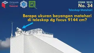 Pembahasan OSNK Astronomi 2023, no 34 - Bayangan Matahari
