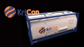 Контейнер KriCon 20TC T11 3д модель 360 градусов