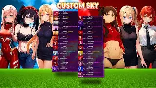 TOP 50 ANIME CUSTOM SKY OVERLAYS JAVA & BEDROCK