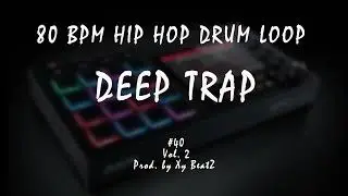 80 BPM Hip Hop Drum Loop | Drum Stems #40 | No Sleep