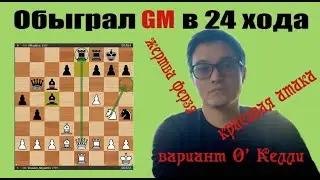 Красивая АТАКА, мат GM  в 24 хода|Сицилианская защита.Вариант О’Келли |шахматы|chess|шахматы-онлайн
