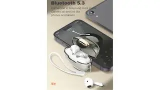 LDNIO T03 TWS Bluetooth 5.3 Bluetooth In-Ear Earbuds With Charging Case Black