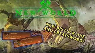 Elite Mob Tazorjaw drops legendary GREATSWORD and BIS luck AXE | New World