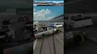 NASCAR heat trucks crazy stage finish #nascar #racing #crash #trucks #viralvideo