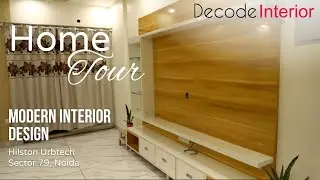 Trending 3BHK Modern Interior | Home Tour | Hilston Urbtech, Noida |  Decode Interior