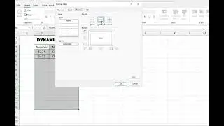How to add dynamic border in  ms excel #exceltech #exceltips #excel