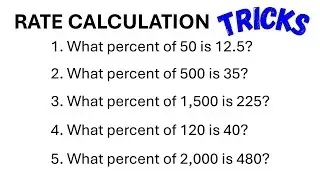 Rate Calculation Tricks - Part 3