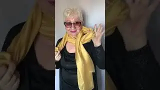 Как завязать палантин . #платок #мода #красота