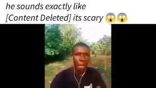 He sounds Exactly like [Content Deleted]