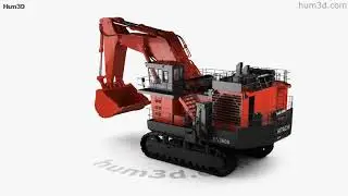 Hitachi EX3600 Excavator 2018 3D model by 3DModels.org