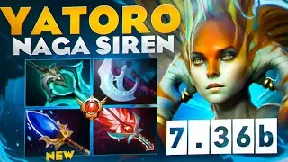 НОВАЯ НАГА ОТ ЛУЧШЕГО КЕРИ - YATORO🔥| Naga Siren 7.36b