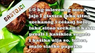 Carobna Kuhinja ❤️👍 Kako napraviti brze cufte❤️👍 How to make quick meatballs👍English in description