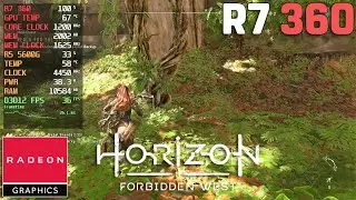 Horizon Forbidden West - R7 360 2GB - 720p, Very Low Settings