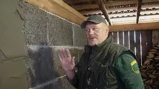 Последняя стена гаража готова!