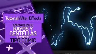 🟢 Tutorial After Effects - Efecto RAYO ⚡ tipo comic o Rayo y ya - Aprende After Effects a piñon