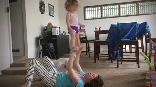 Toddler acroyoga: Mother-daughter bonding. #babyacrobat