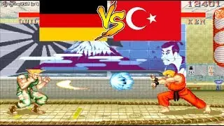 Street Fighter 2 Champion Edition sf2ce ストリートファイターII CE Fightcade ➤ BlueMaryDEU vs visarion28