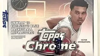 Opening 2023 Topps Chrome Victor Wembanyama, LeBron James auto
