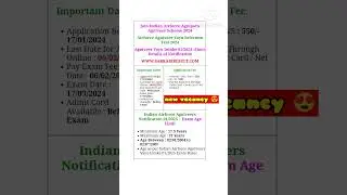 Airforce new vacancy 2024 | Airforce agniveer intake 01/2025 notification out