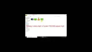 Resize Video ffmpeg commands 