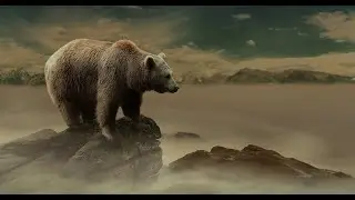 Bear at Sunset Photoshop Manipulation Tutorial | Fotomontaje Oso tutorial