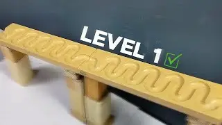 Level 1-5 🔥 Marble Run Race ASMR - Wave Slope, Rainbow Arch, Rattling Slope, etc #9