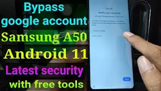 Bypass google account samsung A50 || Samsung A50 (SM-A505F) Frp Bypass