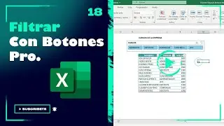 Filtrar con botones Pro en Excel