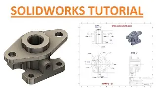 Solidworks part exercise  - 1 ll 2d drawing in description ll