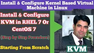 Configure Kernel Based Virtual Machine (KVM) on RHEL 7 or CentOS 7 | Install & Configure KVM in RHEL