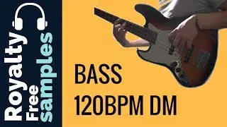 Bass Guitar Sample - Free samples - Bass Sample 120 BPM DM
