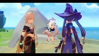 Genshin impact gameplay (no sound btw)