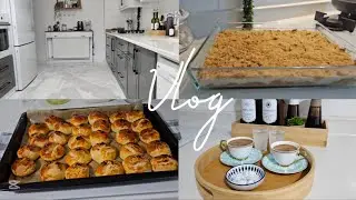 VLOG/ Sessiz Vlog/Yeni Mutfak Halım 🌱/ Misafir Hazırlıkları/ Poğaça🥐/ Muhallebili Kadayıf Tatlısı 🧁🍰