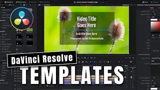 DaVinci Resolve for Beginners - Project Templates