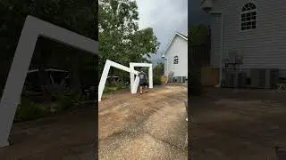 Slanted Arch Walls For Party Prop: Just Add Balloons #shorts