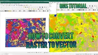 QGIS Tutorial || How To Convert Raster to Vector file using QGIS || Polygonize
