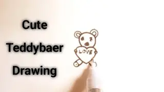 How to draw cute teddy bear || Drawing trick