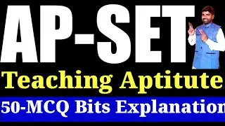 💥💥AP SET 50MCQ BITS Topic :Teaching Aptitute 