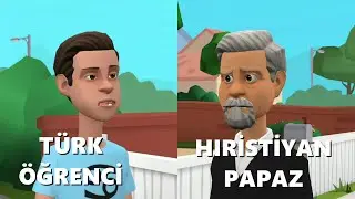 Türk öğrenciden  Hıristiyan Papaza kapak