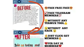 Telegram Free Members Per day 1k Members