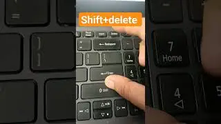 Permanent Delete shortcut key laptop/pc 