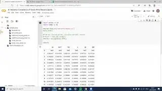 Calculating the Variance Covariance Matrix of stock Returns in Python
