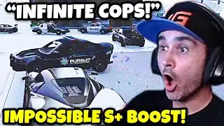 Summit1g GETS EVERY COP In The CITY On Him In CRAZY S+ Boost In The SNOW! | GTA 5 NoPixel RP