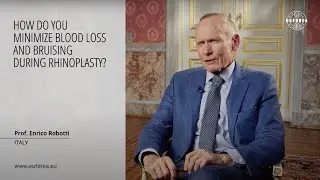 ERC 2023 | How do you minimize blood loss and bruising during rhinoplasty? 