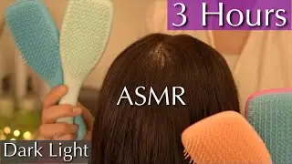 3 Hours Of Hypnotic ASMR Hair Brushing To Relax Yourself | No Talking, Dark Light