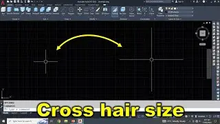 how to increase cross hair size in autocad ?