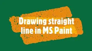 How to draw straight lines in Microsoft Paint